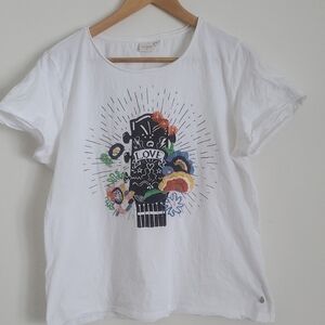Embroidered Guitar Tee By Cream